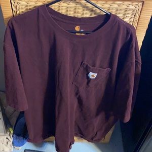 Red carhartt short sleeve